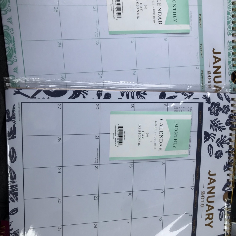 2019 calendar planners